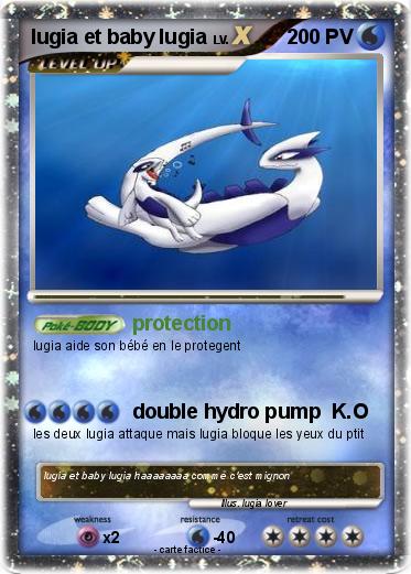 Pokemon lugia et baby lugia