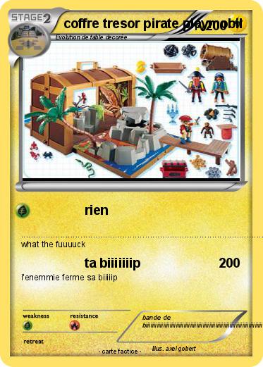 Pokemon coffre tresor pirate playmobil