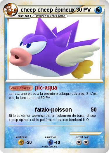 Pokemon cheep cheep épineux