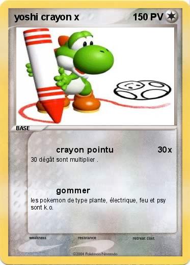 Pokemon yoshi crayon x