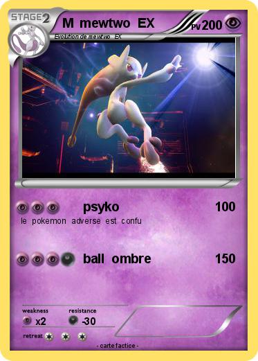 Pokemon M  mewtwo  EX