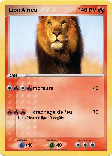 Pokemon Lion Africa