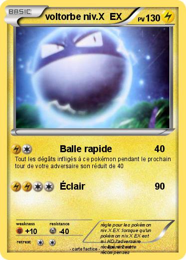 Pokemon voltorbe niv.X  EX