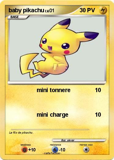 Pokemon baby pikachu