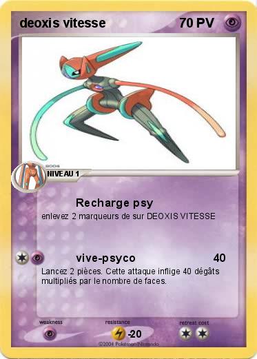 Pokemon deoxis vitesse