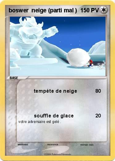 Pokemon boswer  neige (parti mal )