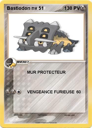 Pokemon Bastiodon nv 51