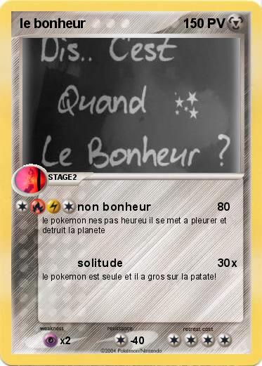 Pokemon le bonheur