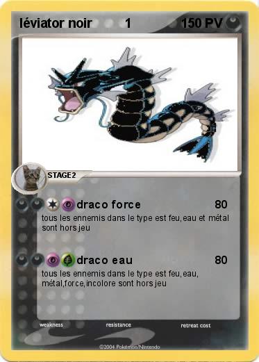Pokemon léviator noir         1                                            