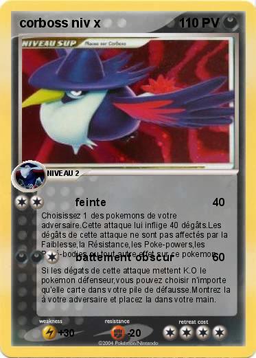 Pokemon corboss niv x