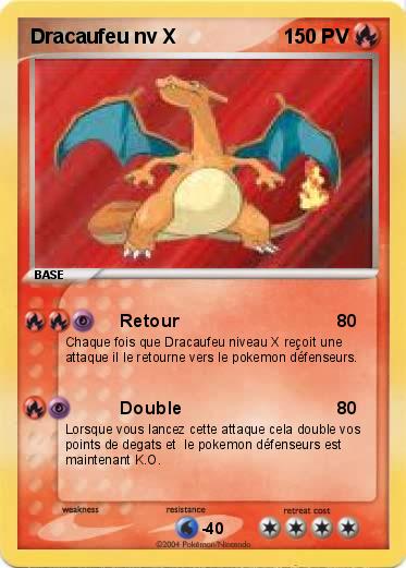 Pokemon Dracaufeu nv X