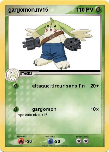 Pokemon gargomon.nv15