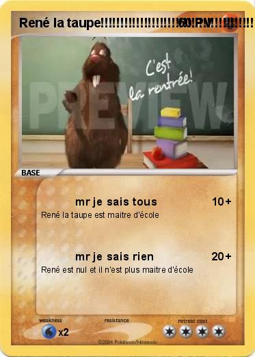 Pokemon René la taupe!!!