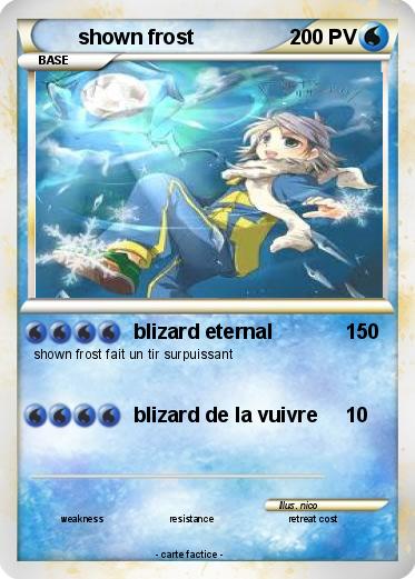 Pokemon shown frost