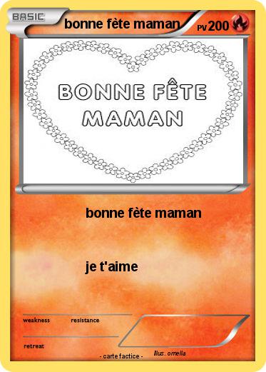 Pokemon bonne fète maman
