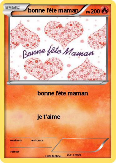 Pokemon bonne fète maman