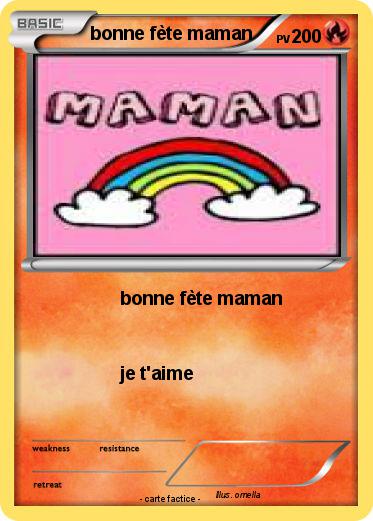 Pokemon bonne fète maman