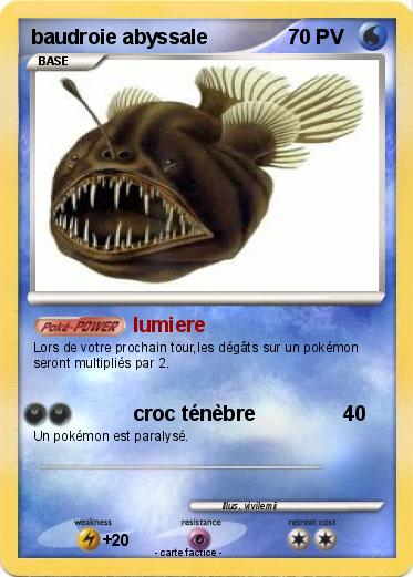 Pokemon baudroie abyssale