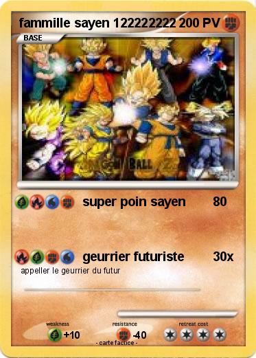 Pokemon fammille sayen 122222222