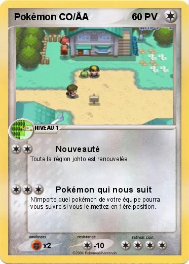 Pokemon Pokémon CO/ÂA