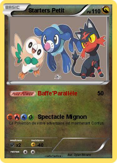 Pokemon Starters Petit