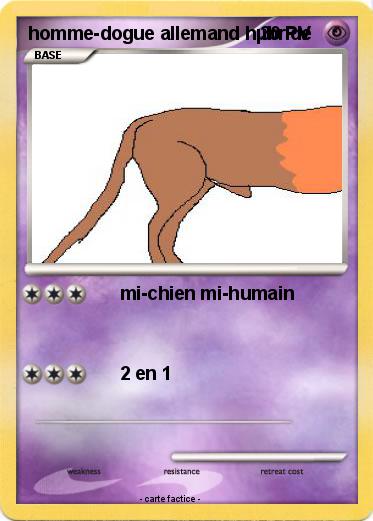 Pokemon homme-dogue allemand hµbride