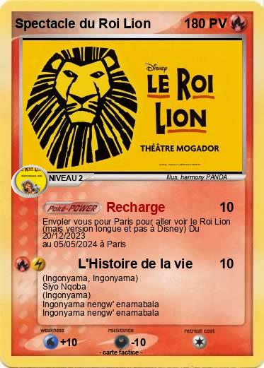 Pokemon Spectacle du Roi Lion