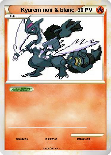 Pokemon Kyurem noir & blanc