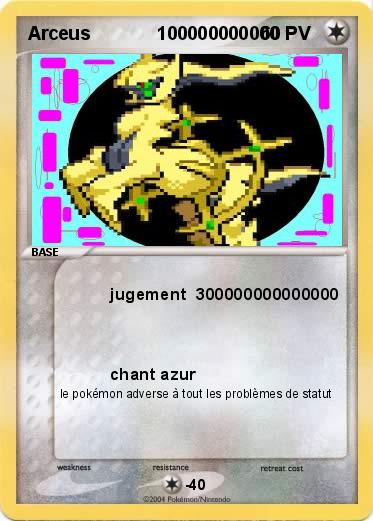 Pokemon Arceus             100000000000
