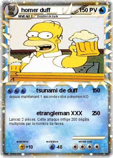 Pokemon homer duff