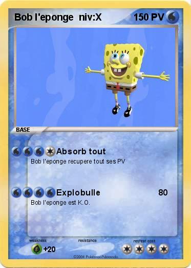 Pokemon Bob l'eponge  niv:X  