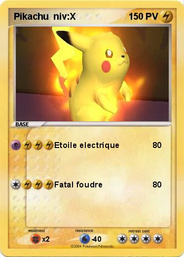Pokemon Pikachu  niv:X  