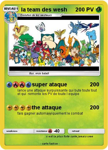 Pokemon la team des wesh