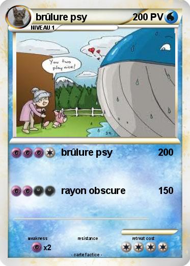 Pokemon brûlure psy