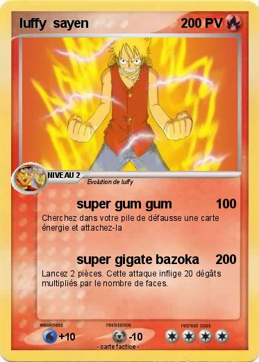 Pokemon luffy  sayen