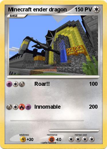 Pokemon Minecraft ender dragon