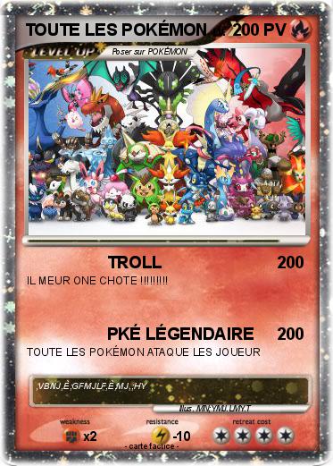 Pokemon TOUTE LES POKÉMON