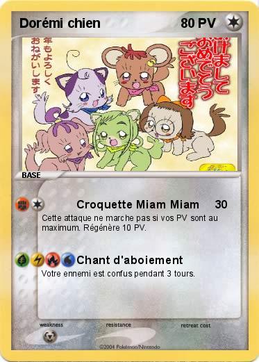 Pokemon Dorémi chien