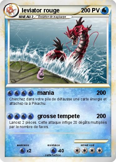 Pokemon leviator rouge