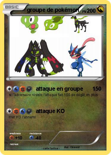 Pokemon groupe de pokémon