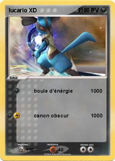 Pokemon lucario XD                          1                            