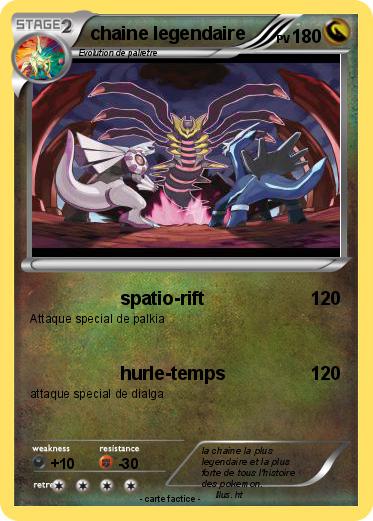 Pokemon chaine legendaire