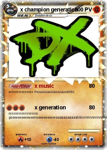 Pokemon x champion generation