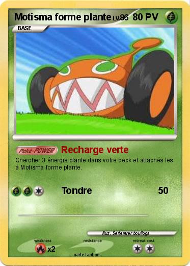 Pokemon Motisma forme plante