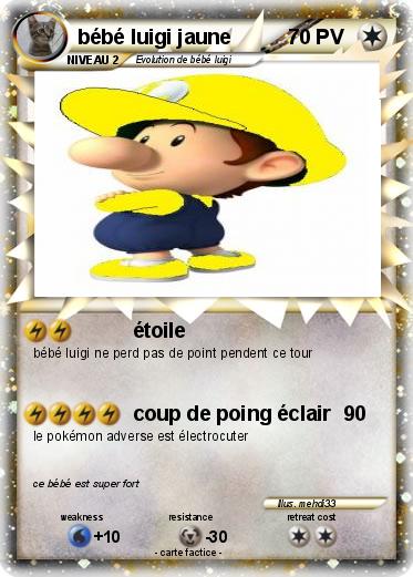 Pokemon bébé luigi jaune