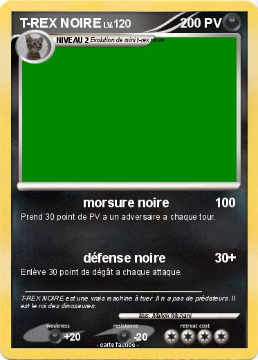 Pokemon T-REX NOIRE