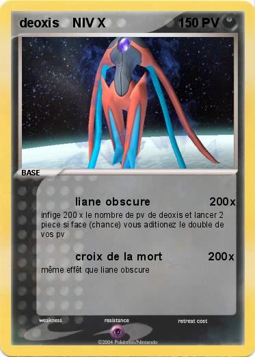 Pokemon deoxis    NIV X
