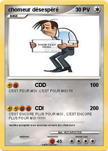 Pokemon chomeur désespéré
