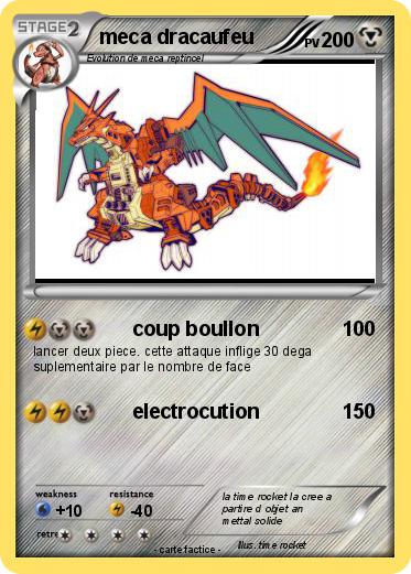 Pokemon meca dracaufeu