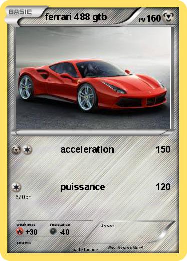 Pokemon ferrari 488 gtb